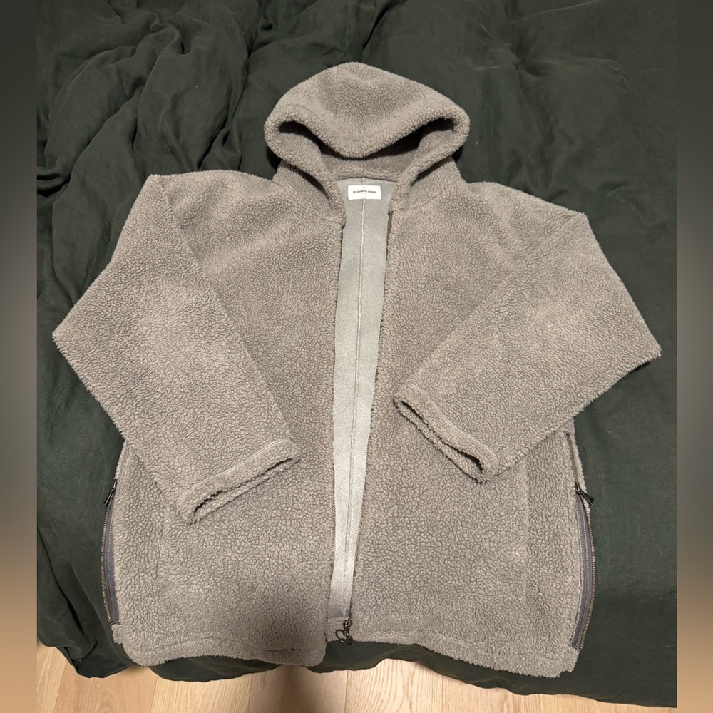 Monkey Time United Arrows Gray Hooded Fleece Jacket